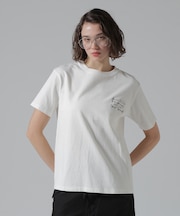 《50th Anniversary》LEATHER PATCHED VARSITY T-SHIRT/レザーパッチド バーシティーTシャツ