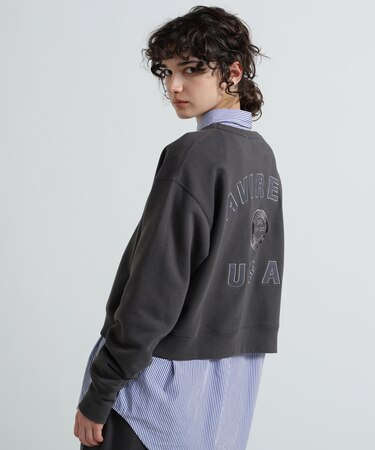 《WOMAN》AVIREX 50th VARSITY CREW SWAET／バーシティークルーネックスウェット