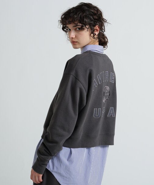 《WOMAN》AVIREX 50th VARSITY CREW SWAET／バーシティークルーネックスウェット