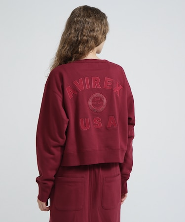 《WOMAN》AVIREX 50th VARSITY CREW SWAET／バーシティークルーネックスウェット