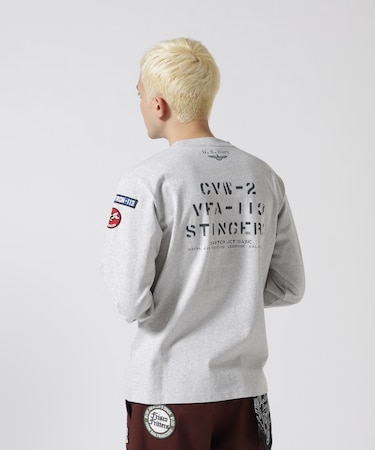 NAVAL PATCH LONGSLEEVE T-SHIRT / ネイバル パッチ ロングスリーブ Tシャツ / AVIREX