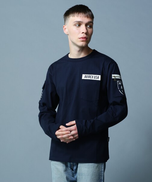 FATIGUE CREW NECK L/S T-SHIRT / ファティーグ クルーネック 長袖 Tシャツ