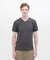 《DAILY／デイリー》RIB S／S V-NECK T-SHIRT／リブ 半袖 ブイネック Tシャツ  デイリーウェア