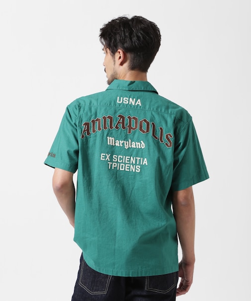 ANNAPOLIS WORK SHIRT / アナポリス 半袖ワークシャツ / AVIREX / アヴィレックス