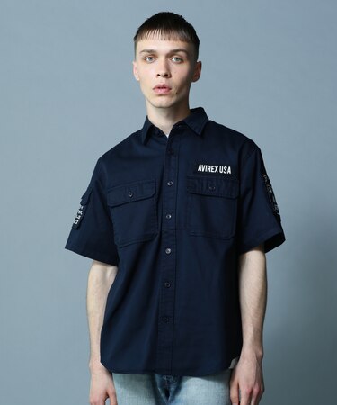 BASIC FATIGUE SHORT SLEEVE SHIRT / ベーシック ファティーグ 半袖シャツ / AVIREX / アヴィレッ