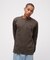 《直営店限定》HONEYCOMB WAFFLE HENLEY NECK NAVAL T-SHIRT
