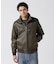 STAND LEATHER MA-1 MOD JACKET ／ スタンド レザー MA-1