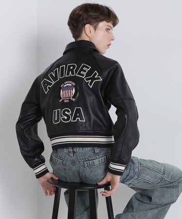 《WOMAN／直営店限定》LIGHT SIGNATURE VARSITY JACKET