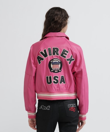 《WOMAN／直営店限定》LIGHT SIGNATURE VARSITY JACKET