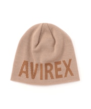 《直営店限定》AVIREX LOGO BEANIE/ロゴ ビーニー/ニットキャップ