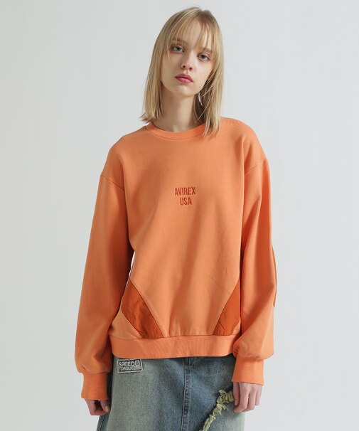 COLOR BLOCK MILITARY PULLOVER
