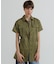 SHORT-SLEEVE MILITARY MINI SHIRT DRESS