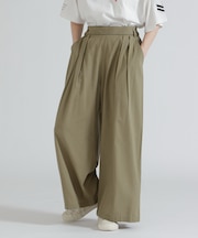 DESIGN BELT TUCK DETAIL PANTS