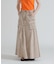DENIM MERMAID CARGO SKIRT