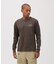 《直営店限定》HONEYCOMB HENLEY NECK L／S T-SHIRT