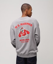 USMC BULLDOG CREWNECK SWEAT