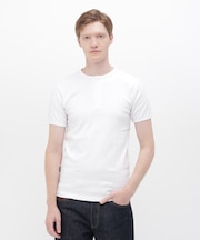 《DAILY／デイリー》MINI WAFFLE HENLEY NECK T-SHIRT