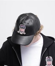 VARSITY LEATHER CAP ”SIGNATURE LOGO”