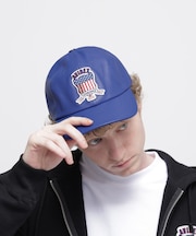 VARSITY LEATHER CAP ”SIGNATURE LOGO”