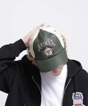 VARSITY LEATHER CAP ”WILD BEAR”