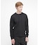 HONEYCOMB WAFFLE L／S HENLEY NECK T-SHIRT