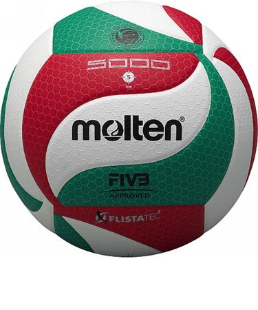 モルテン(molten)バレーボール 5号球 検定球 (一般用・大学用・高校用) フリスタテックバレーボール V5M5000 自主練