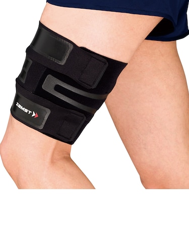 ザムスト（ZAMST）太もも用サポーター 黒 S-Lサイズ FILMISTA THIGH 左右兼用 太もも 太腿 サポーター 薄型 通気性