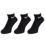 ナイキ(NIKE)エブリデイ クッション アンクル ソックス 3足組 SX7667-010SP19 黒