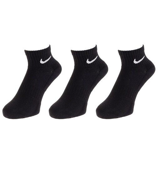 ナイキ(NIKE)エブリデイ クッション アンクル ソックス 3足組 SX7667-010SP19 黒
