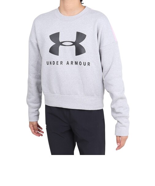 アンダーアーマー（UNDER ARMOUR）【オンライン限定特価】ジュニア ガールズ スポーツスタイル フリース クルーシャツ 1348201 MRH/BLK…
