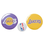 エヌビーエー(NBA)NBA缶バッチ ロサンゼルス・レイカーズ NBA32719