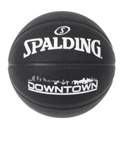 スポルディング(SPALDING)バスケットボール 7号球 (一般 大学 高校 中学校) 男子用 ダウンタウン PU コンポジット ブラック 76-586J …