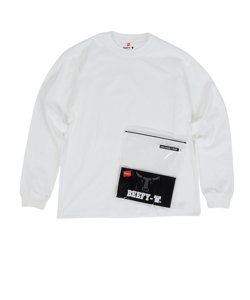 ヘインズ(Hanes)メンズ BEEFY-T 長袖Tシャツ H5186 010 オンライン価格