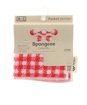 Spongeee ポケットタオル チェック 911PA0AZ6826CHRED