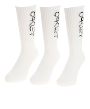 オークリー(OAKLEY)B1B ソックス 2.0 3足組 FOS900277-100 白 23-25cm 26-29cm