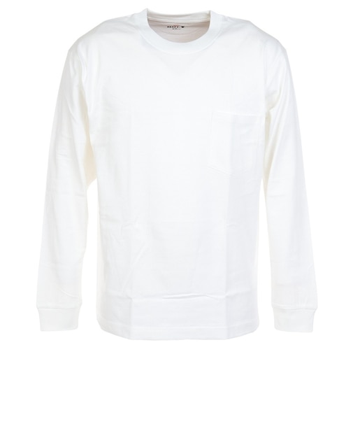 ヘインズ（Hanes）メンズ BEEFY-T ポケット長袖Tシャツ H5196 010 オンライン価格