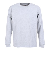 ヘインズ（Hanes）Tシャツ メンズ 長袖 ロンT ビーフィーポケット ロングスリーブ グレー T 定番 長持ち H5196 060 オンライン価格