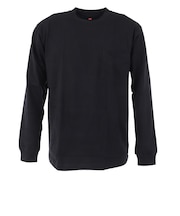 ヘインズ(Hanes)メンズ BEEFY-T ポケット長袖Tシャツ H5196 090 オンライン価格