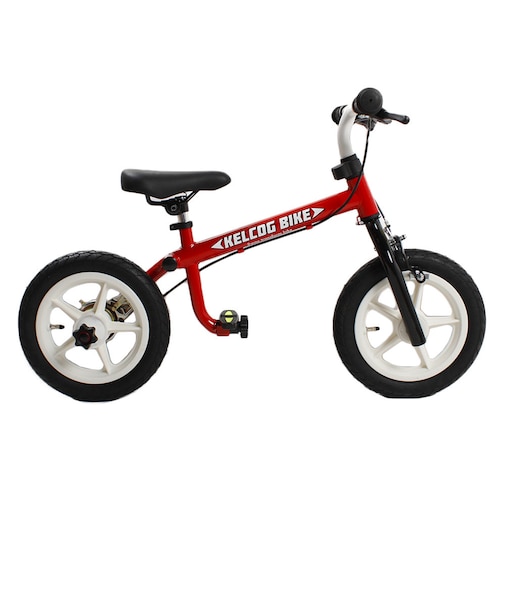 ケルコグバイク 子ども用 自転車 キッズバイク キックバイク レッド 3歳 4歳 5歳 6歳