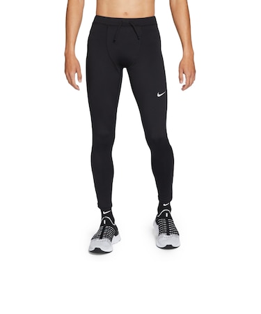ナイキ（NIKE）タイツ ランニング ブラック 黒 エッセンシャルドライフィット ドライフィット CZ8831-010 ジッパー付き ナイトラン