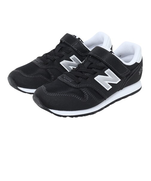 ニューバランス(new balance)スニーカー 373 ブラック YV373KB2M ジュニア スポーツシューズ カジュアル 子供 運動靴 通学 通園 面…