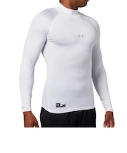 アンダーアーマー（UNDER ARMOUR）アンダーシャツ ヒートギアアーマー コンプレッション ロングスリーブ モック 1358645 100 速乾