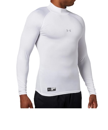 アンダーアーマー（UNDER ARMOUR）アンダーシャツ ヒートギアアーマー コンプレッション ロングスリーブ モック 1358645 100 速乾