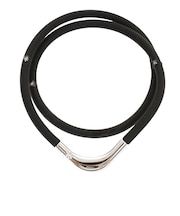 ファイテン(PHITEN)RAKUWA 磁気チタンネックレス S-2 45cm BK/SV45 0221TG861152