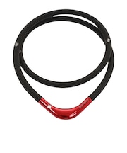 ファイテン（PHITEN）RAKUWA 磁気チタンネックレス S-2 45cm BK/RD45 0221TG861252