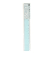 クラックス(CRUX)スリム17cm 定規 クリアブルー CR 101676