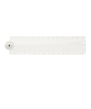 クラックス(CRUX)PLAIN COLOR 分度器付き折りたたみ定規 WHITE CR 103138