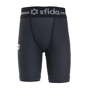 スフィーダ(SFIDA)ジュニア サッカー フットサル BP コンプレッションベースレイヤーハーフタイツ SA-21828JR BLK 冷感 速乾