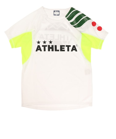 アスレタ（ATHLETA）サッカー フットサルウェア Tシャツ ジュニア 切替プラシャツ XE-419J WHT