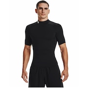 アンダーアーマー(UNDER ARMOUR)ヒートギア(夏向け) コンプレッション モック ショートスリーブ シャツ 1372586 001 速乾
